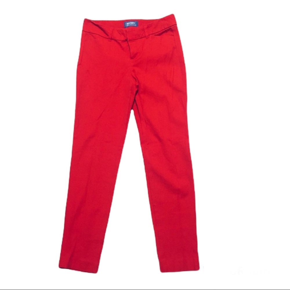 OLD NAVY | Red “Pixie”  Mid-Rise Pants | Sz. 2